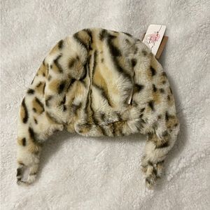 MILLYMOOK BABY GIRL'S TRAPPER HAT - PEA LEOPARD